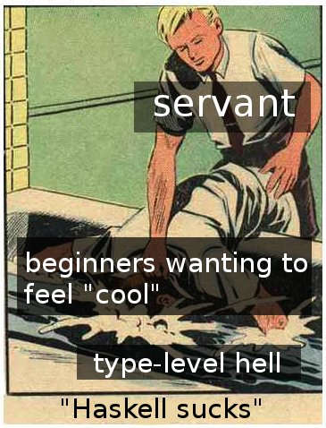 Type level hell: Haskell sucks